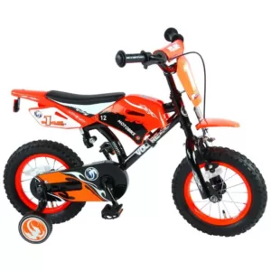 Køb Børnecykel Motorcykel 12 tommer orange online billigt tilbud rabat legetøj