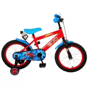 Køb Spiderman Rød Blå Børnecykel 16 tommer online billigt tilbud rabat legetøj