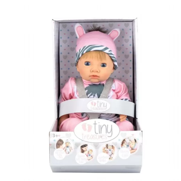 Køb Tiny Treasures Blond Dukke Zebra online billigt tilbud rabat legetøj
