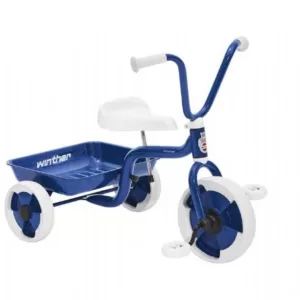 Køb Trehjulet cykel m. vippelad blå/hvid online billigt tilbud rabat legetøj